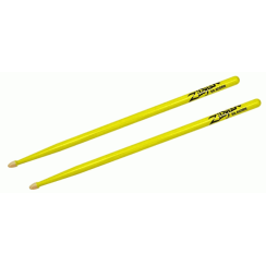 BAQUETAS ZILDJIAN 5A ACORN AMARILLO NEON