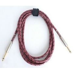 CABLE P/ GUIT. GOLD 10 FT ROSADO