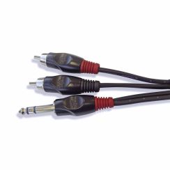 CABLE SANTO ANGELO AC6 2RCA PLUG STEREO 1MT