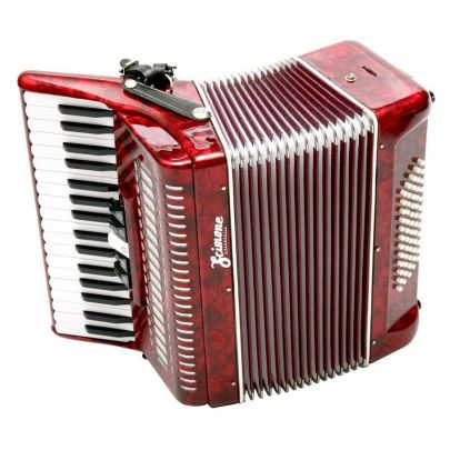ACORDEON 60 BAJOS NEGRO/ROJO SCIMONE