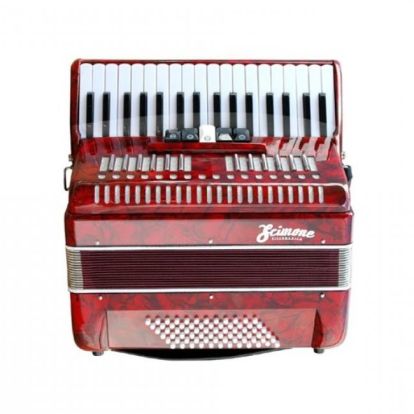 ACORDEON 72 BAJOS SCIMONE ROJO