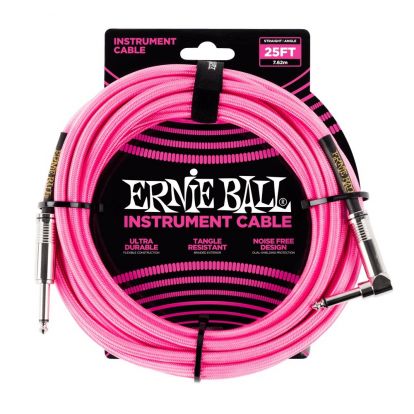 CABLE P/ GUIT. ERNIE BALL P06083 5.4MTS NEON PINK