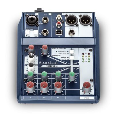 CONSOLA SOUNDCRAFT NOTEPAD 5CH