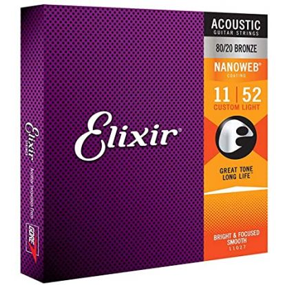 CUERDA ELIXIR 16052 NANOWEB PHOSPHOR BRONZE ACUSTIC 0.12