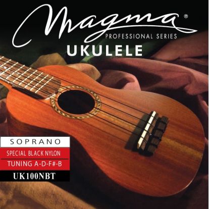 CUERDA MAGMA UKELELE UK100NBT SOPRANO NEGRO