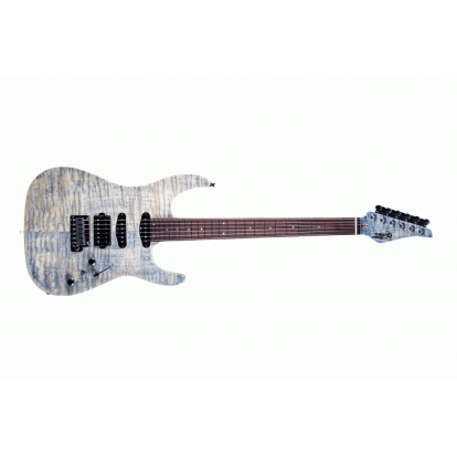 GUITARRA ELECTRICA JET JS-45 ELITE, HSS, INDIGO GRAY C/ FUNDA