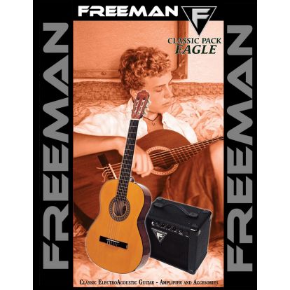 GUITARRA FREEMAN CLASICA EAGLE PACK